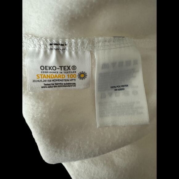 Lands' End Women’s Plus 3X Fleece Jacket Ivory White Full Zip NWOT Winter - Picture 11 of 16